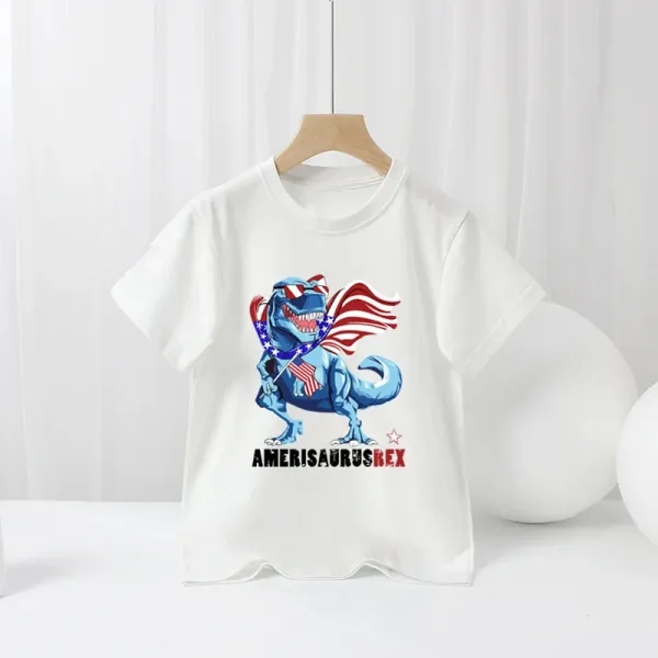 Design USA Map Flag Graphic Black T-Shirt - 5