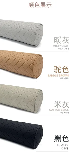 Bottega Veneta Cylinder Pillow Beige Quilted Leather Cushion Accessories - 8