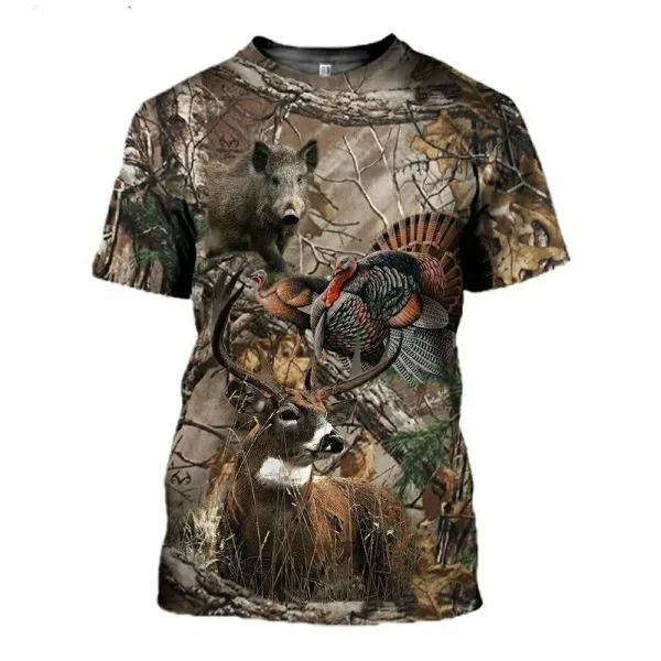 Design Woodland Snipe Camo Print T-Shirt - 15