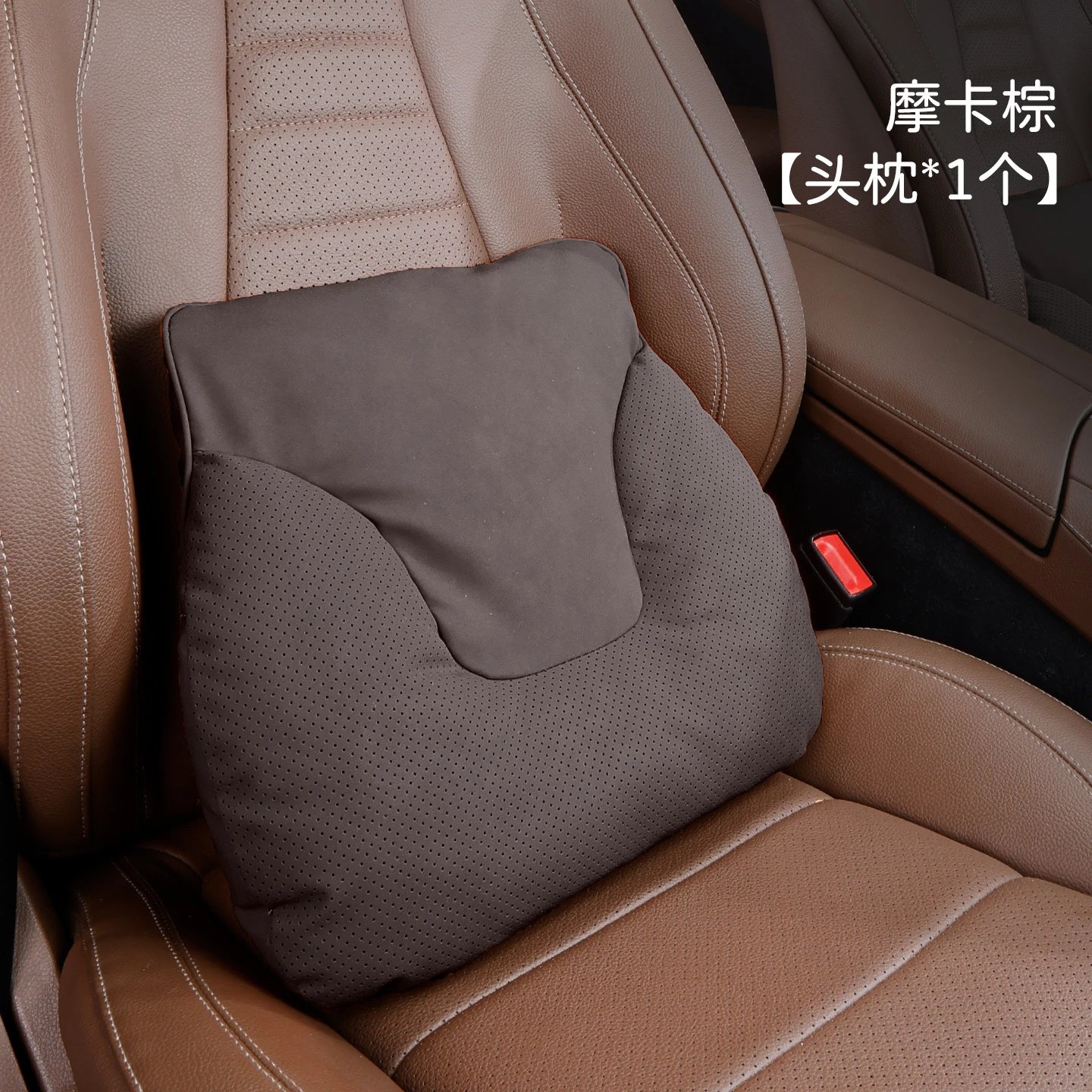 优质纳帕皮革【腰靠1个】摩卡棕