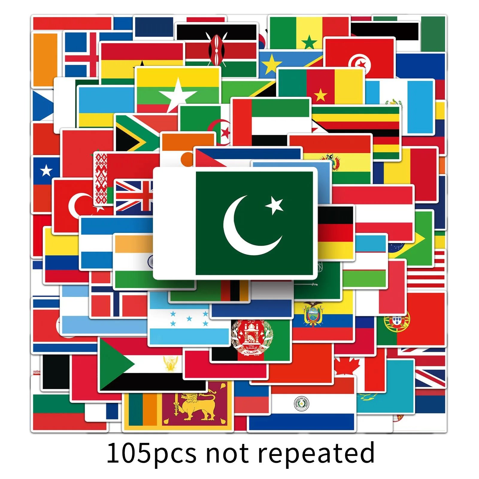 Flag Sticker Pack 105 Sheets photo 2