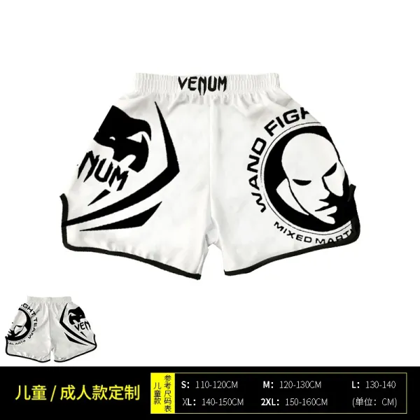UFC x Venum Venum Sports Black Satin Muay Thai Shorts - 27