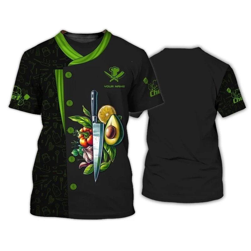 Design Custom Chef Graphic T-Shirt Black T-Shirts - 9