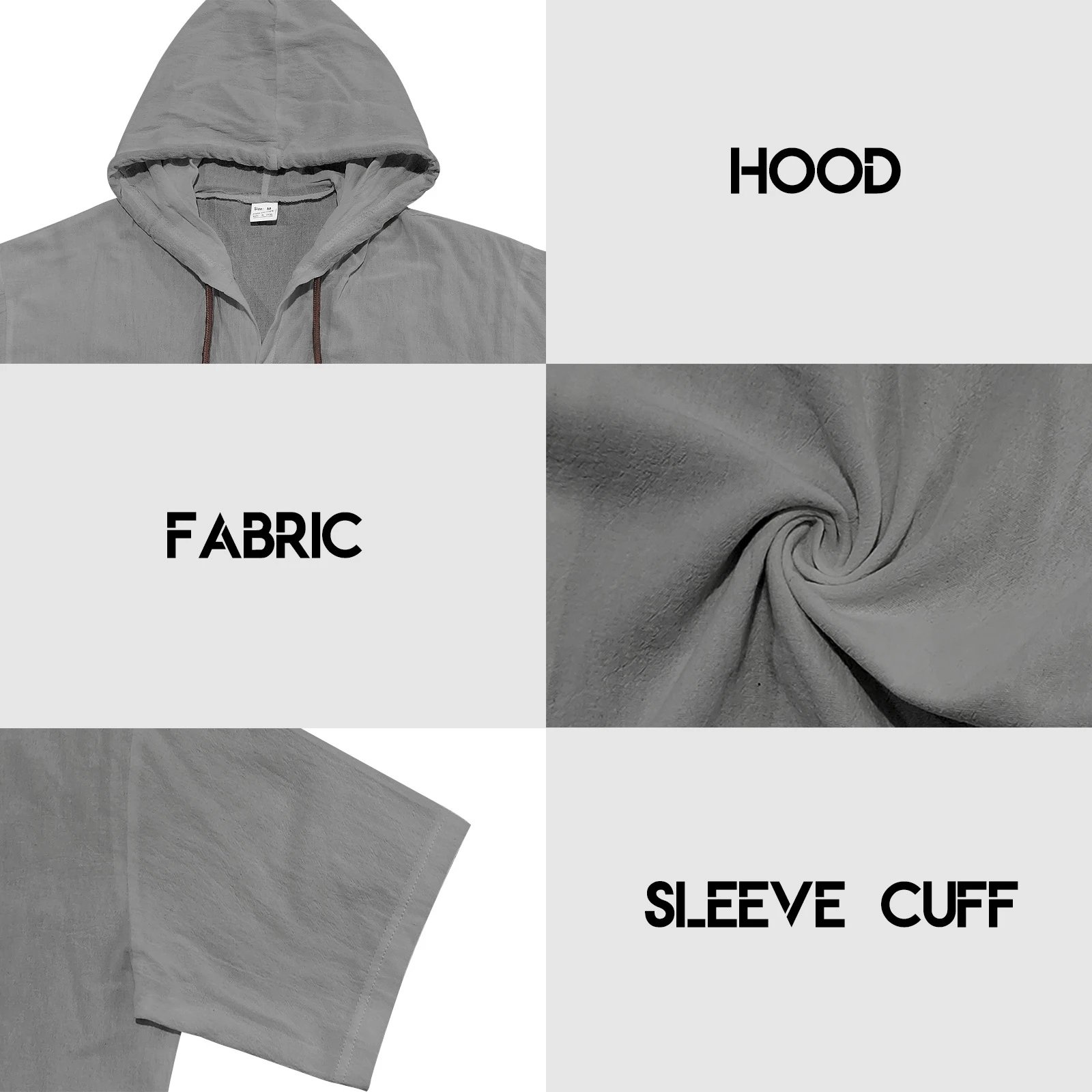 Design Hooded Button-Up Shirt Olive Green with Tribal Pocket Tops - 43