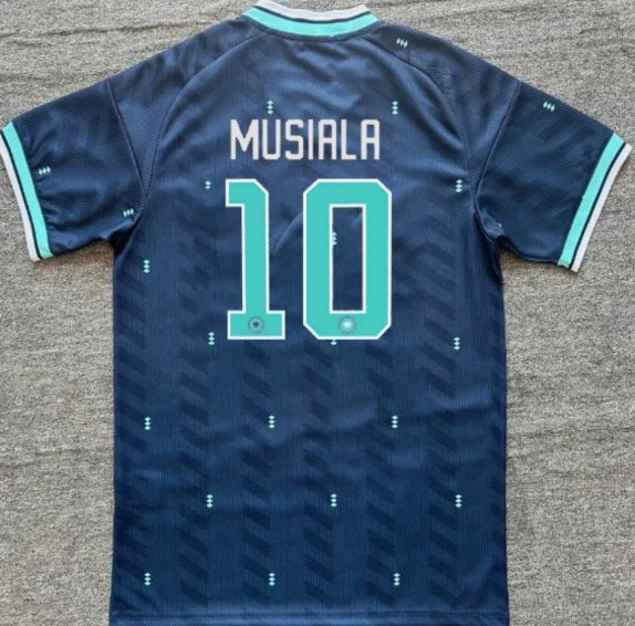 AC Milan 2023-24 Third Jersey Musiala #10 Navy Turquoise