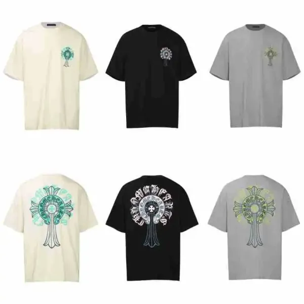 Chrome Hearts Cross Embroidered White T-Shirt - 26