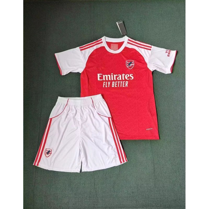 Arsenal FC 2023-24 Home Kit Red / White Jersey and Shorts Sets