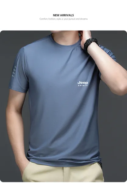 Design Jeep Spirit Light Green Performance T-Shirt T-Shirts - 20