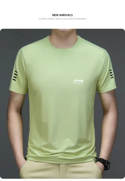 Design Jeep Spirit Light Green Performance T-Shirt T-Shirts - 22
