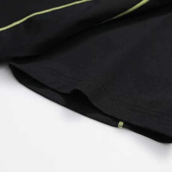 Design Performance T-Shirt Black with Lime Green Stitching - 37