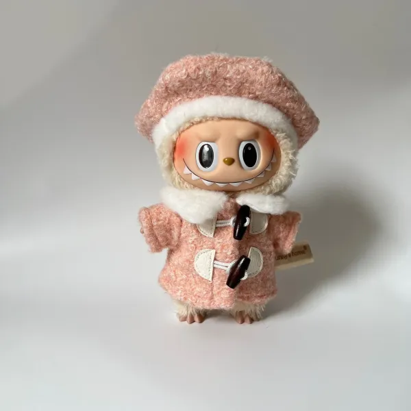 Pop Mart Labubu Duffle Coat Green Plush Doll Accessories - 15