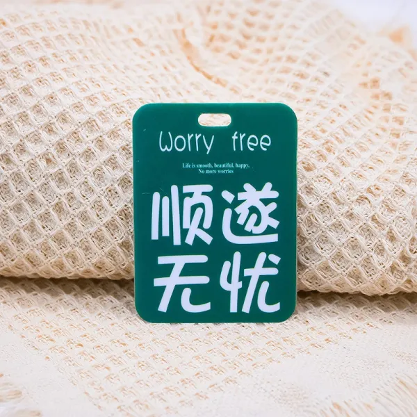 Design Worry Free Tag Green Luggage Tag Accessories - 1