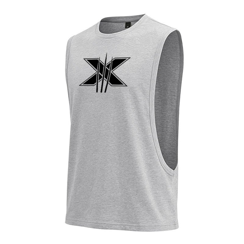 Design Graphic Logo Beige Muscle Tank Top Vest Top - 71