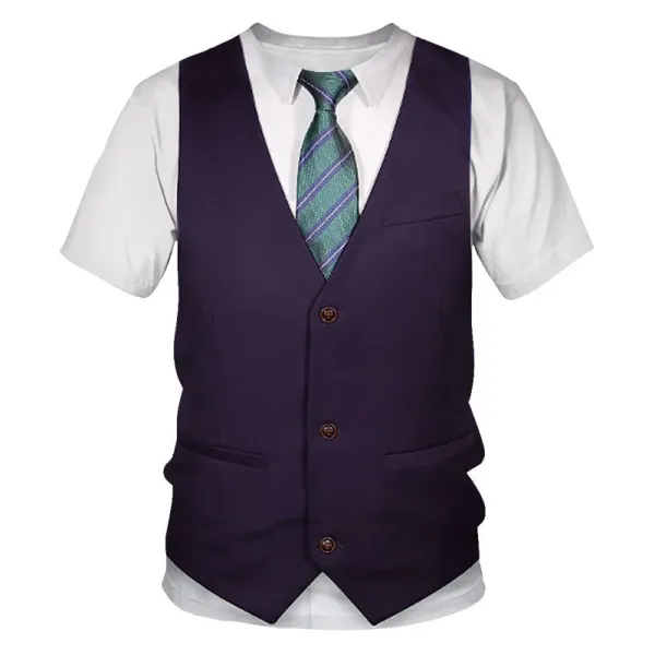 Design Leprechaun Tuxedo Graphic Green T-Shirt - 27