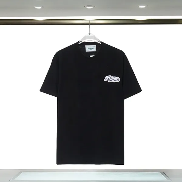 About:Blank Script Logo Black T-Shirt - 1