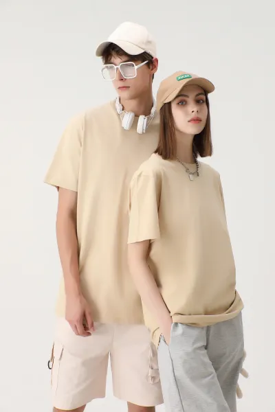 Design Basic Crew Neck Brown T-Shirt Tops.t Shirts - 9