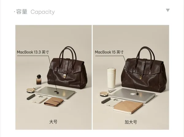 Design Structured Flap Lock Handbag Black - 11
