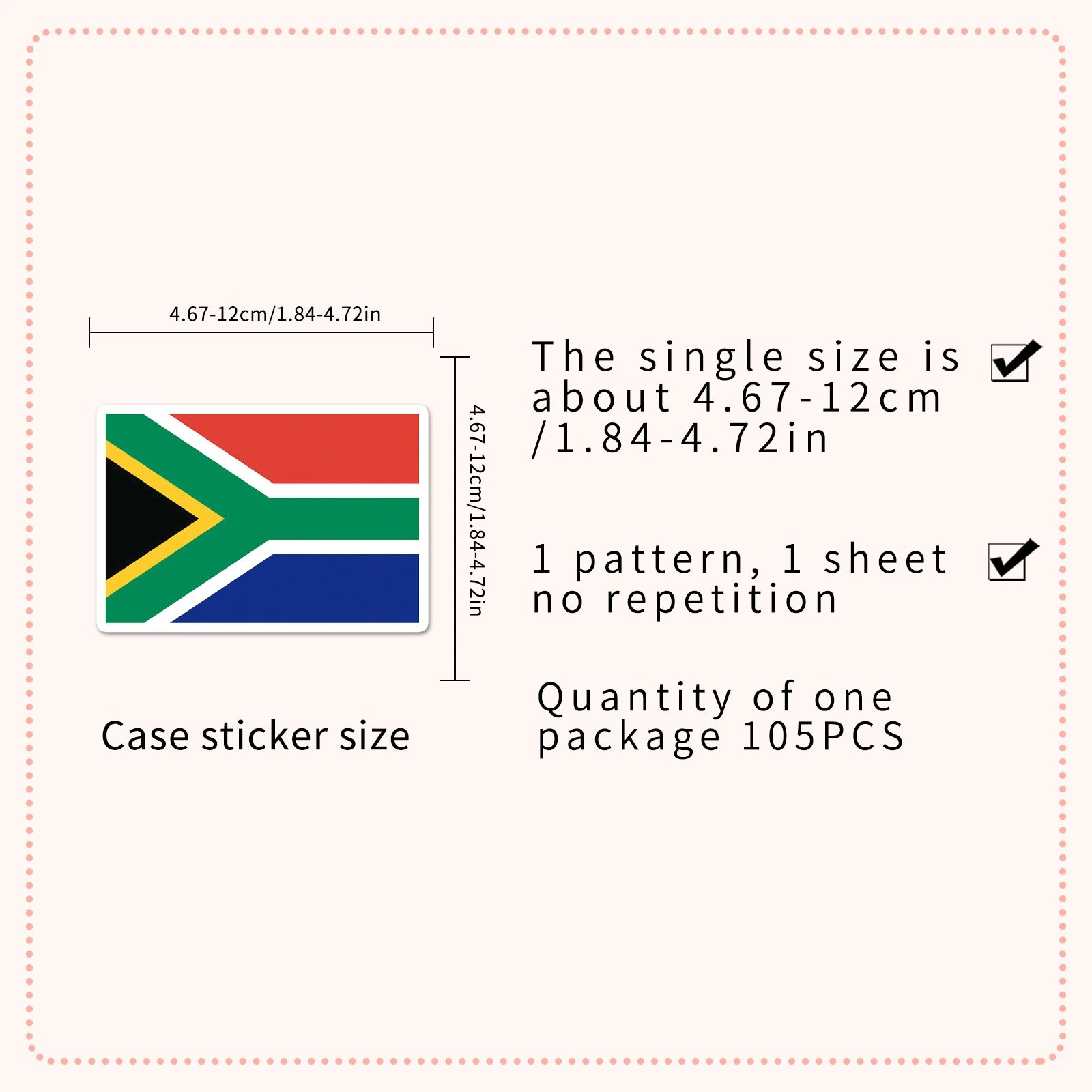 Flag Sticker Pack 105 Sheets photo 5