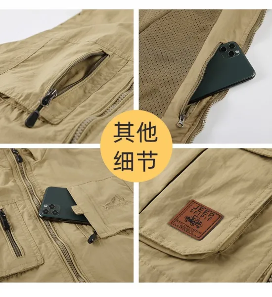 Design Jeep Spirit Utility Vest Navy Outerwear.vest - 21
