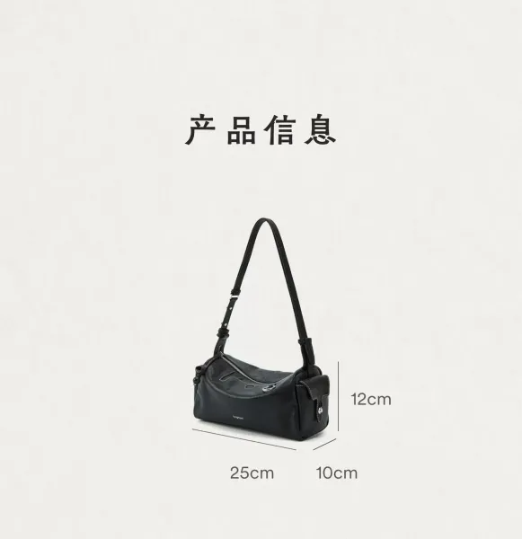 Jacquemus Le Chiquito Gray Pebbled Leather Hobo Bag - 8