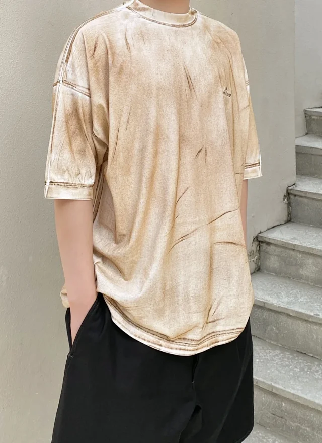 WETIDONE T-Shirts Short-Sleeve Crewneck product detail image 27