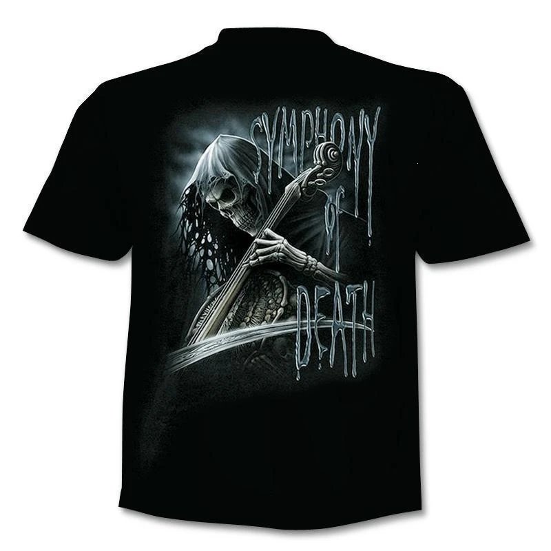 Design Grim Reaper Rocker Black T-Shirt - 16