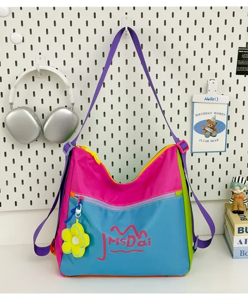Design JMsDai Colorblock Hobo Bag Multicolor Shoulder Bag Hobo Bag - 38