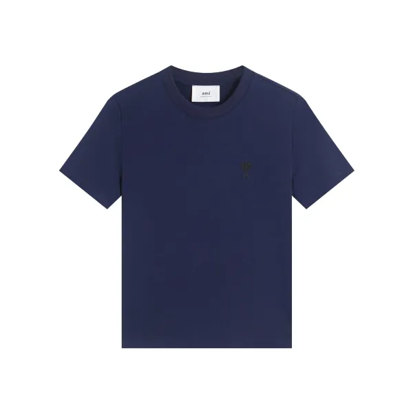 AMI Paris Classic Heart Logo Beige T-Shirt - 34
