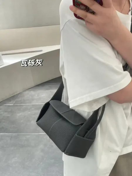 Design Mini Hobo Bag Water Mist Blue Shoulder Bags - 22