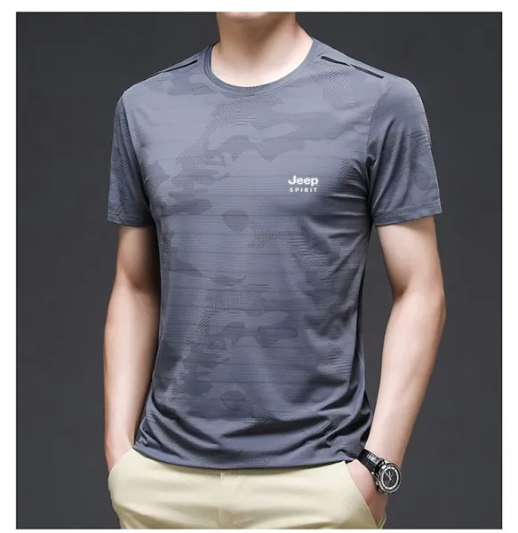 Design Jeep Spirit Camo Print Black T-Shirt T-Shirts - 9