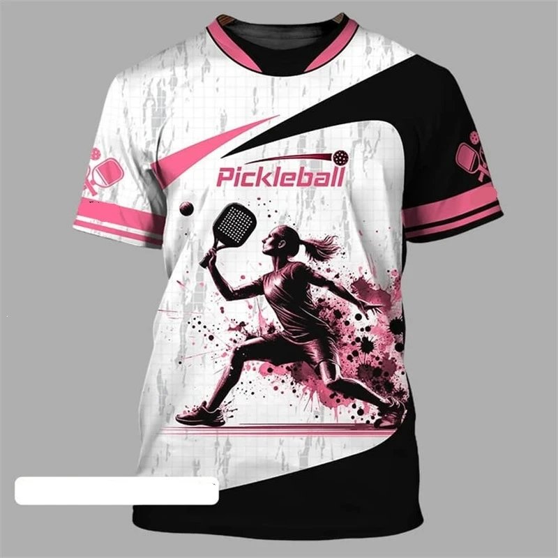 Design Pickleball Graphic Performance T-Shirt Orange Yellow Black T-Shirts - 7