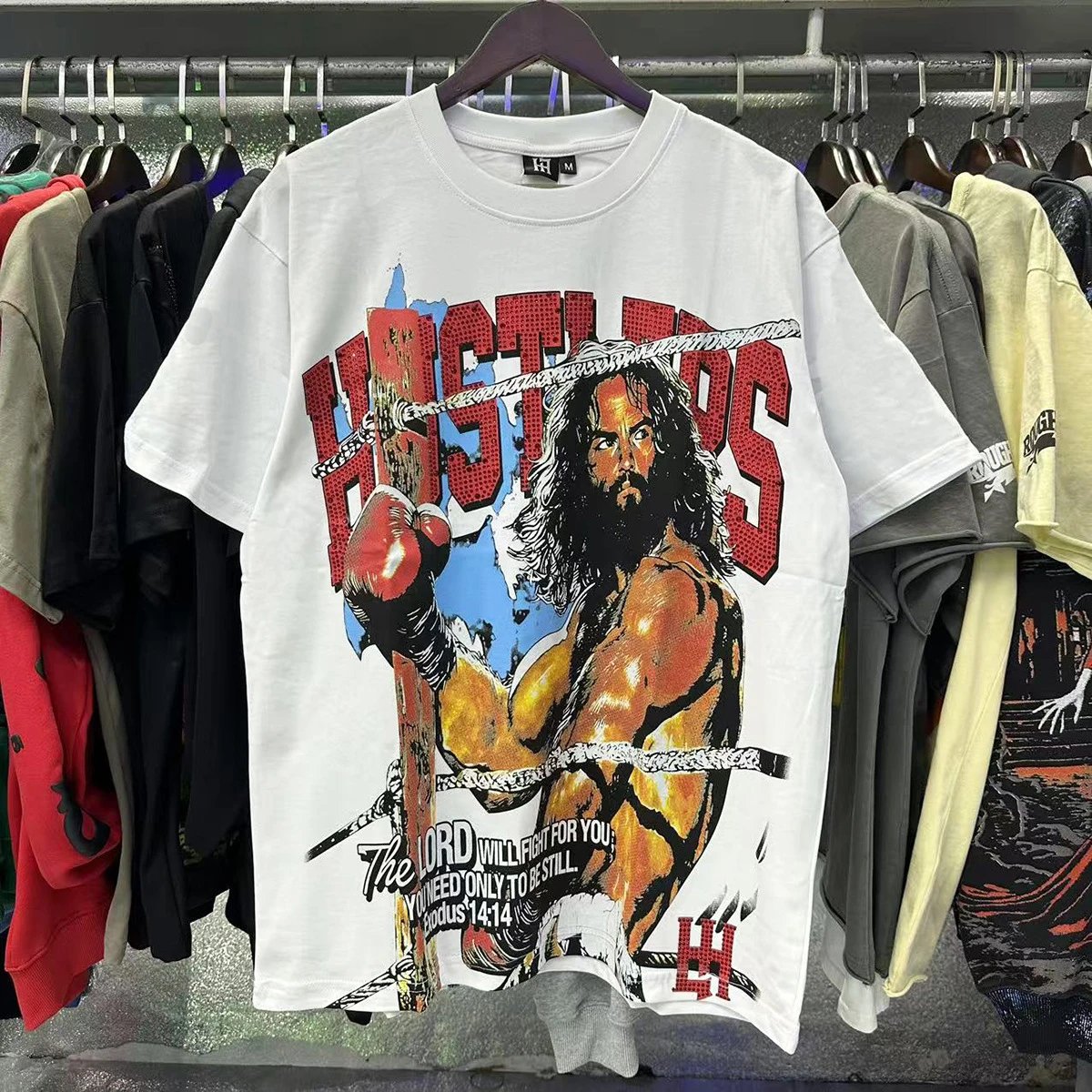 Design Life Hustlers Jesus Is King Graphic T-Shirt Black T-Shirts - 47