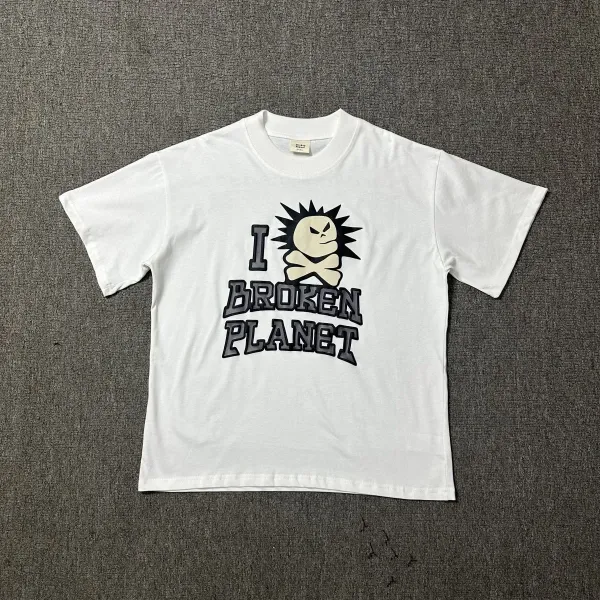 Broken Planet Born To Be Fast Raglan T-Shirt White / Blue - 11