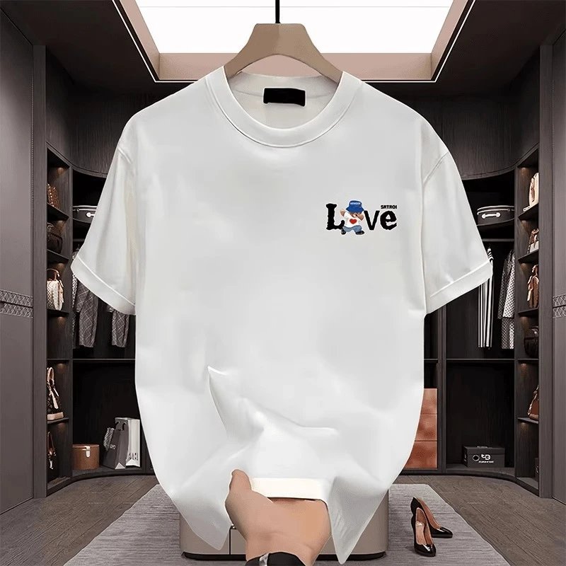 Design Love Graphic Print Black T-Shirt - 4