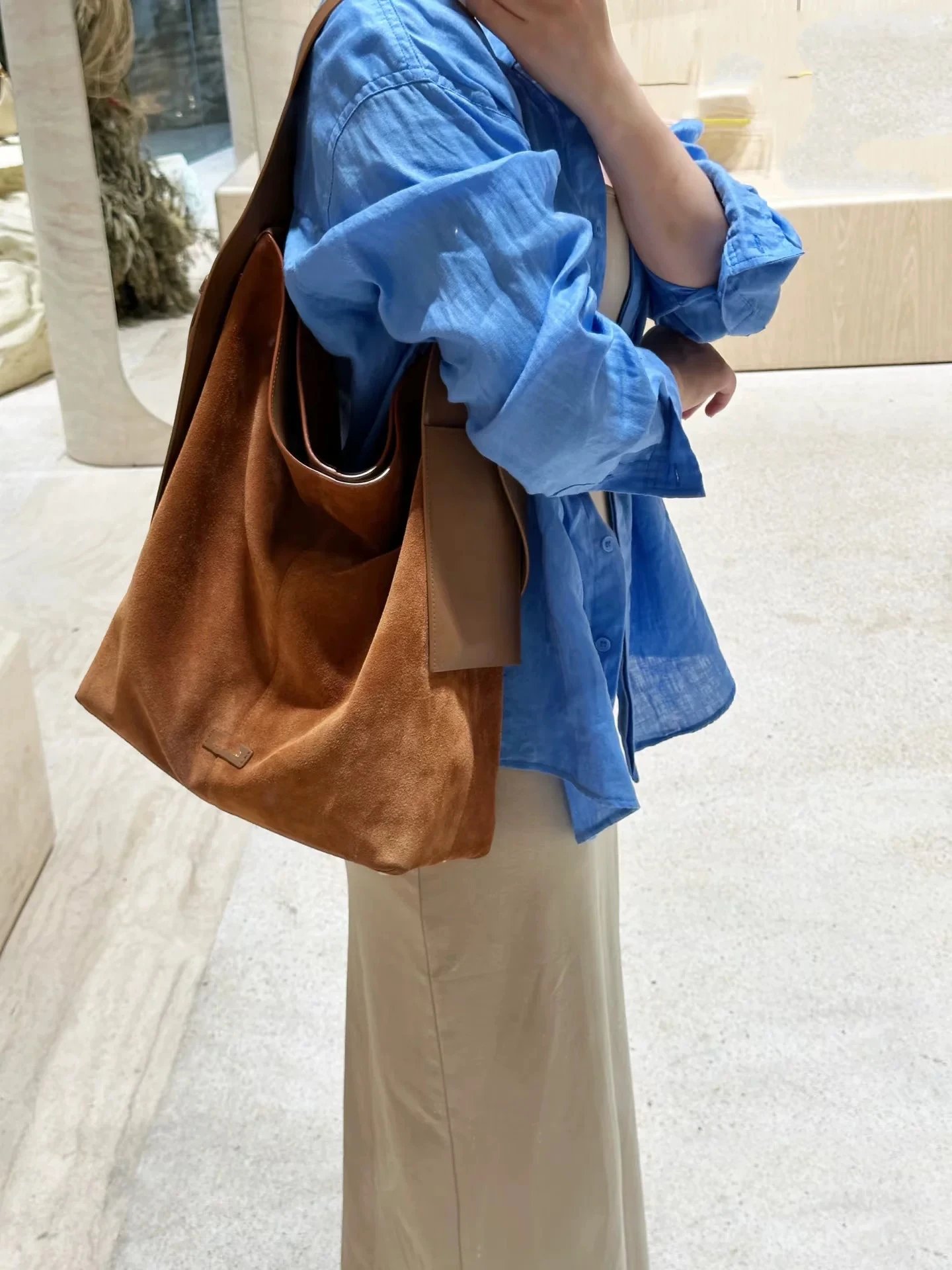 Jacquemus Le Chiquito Suede Brown Hobo Bag - 13