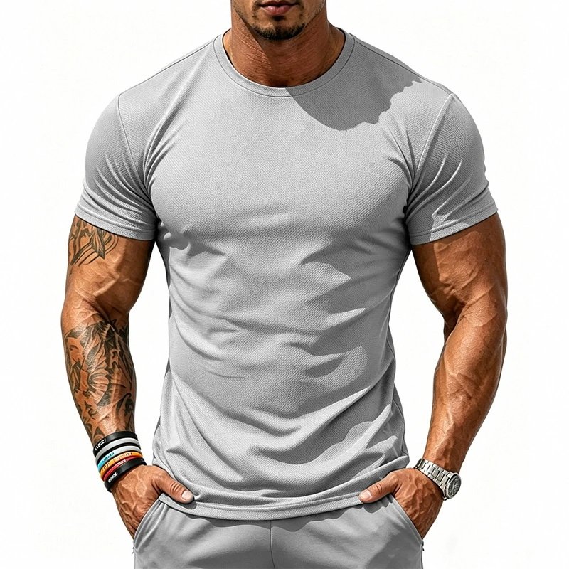 Design Basic Performance Gray T-Shirt - 52