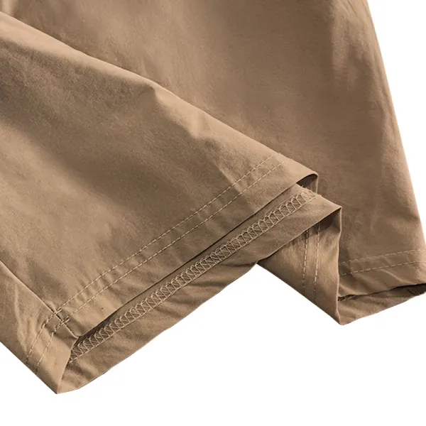 Design Drawstring Waist Shorts Beige Shorts - 42