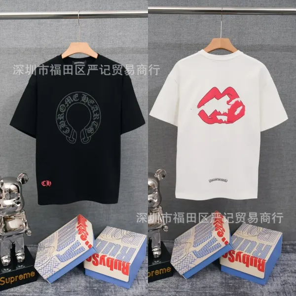Chrome Hearts American Flag Graphic T-Shirt Black - 17