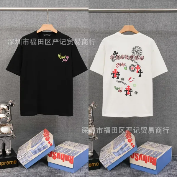 Chrome Hearts American Flag Graphic T-Shirt Black - 29