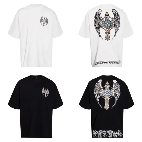 Chrome Hearts Cross Embroidered White T-Shirt - 11