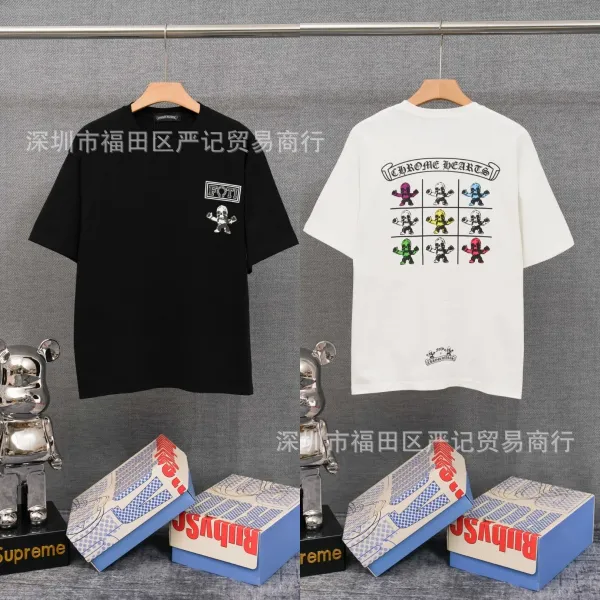 Chrome Hearts American Flag Graphic T-Shirt Black - 30