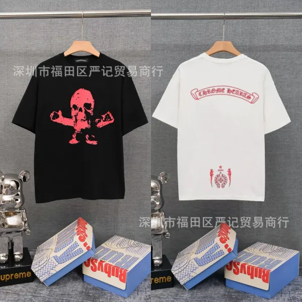 Chrome Hearts American Flag Graphic T-Shirt Black - 33