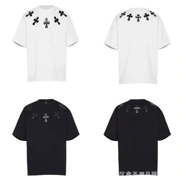 Chrome Hearts Cross Embroidered White T-Shirt - 16