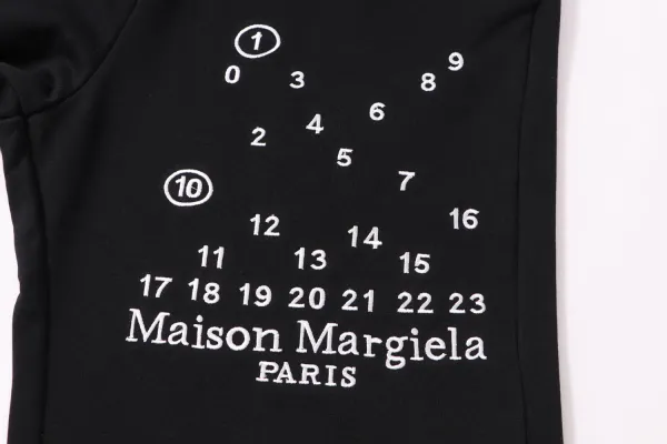 Maison Margiela Numbered Logo Shorts Black - 17
