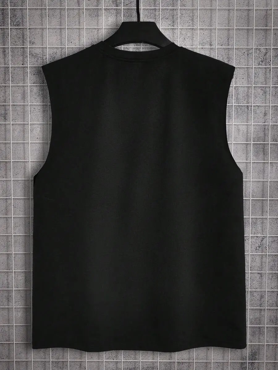 Men's Bull Skull Printed Tank Top photo 8