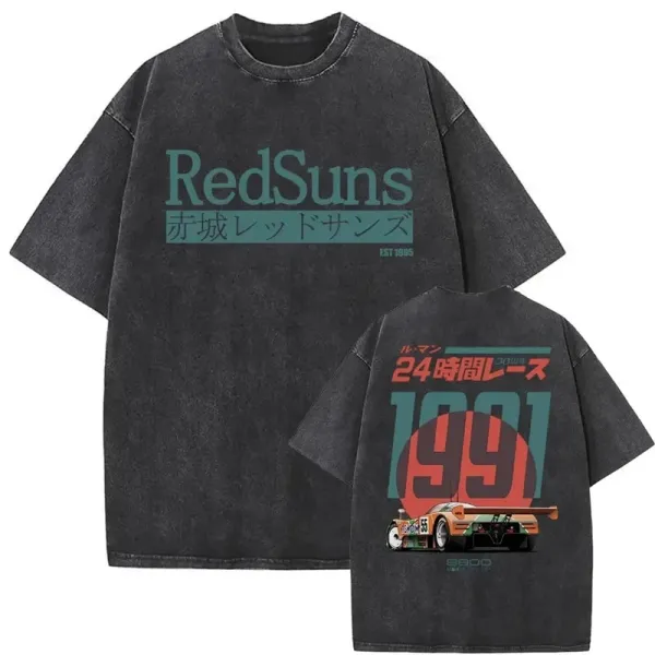 Design RedSuns 1991 24-Hour Race Vintage Wash T-Shirt T-Shirts - 1