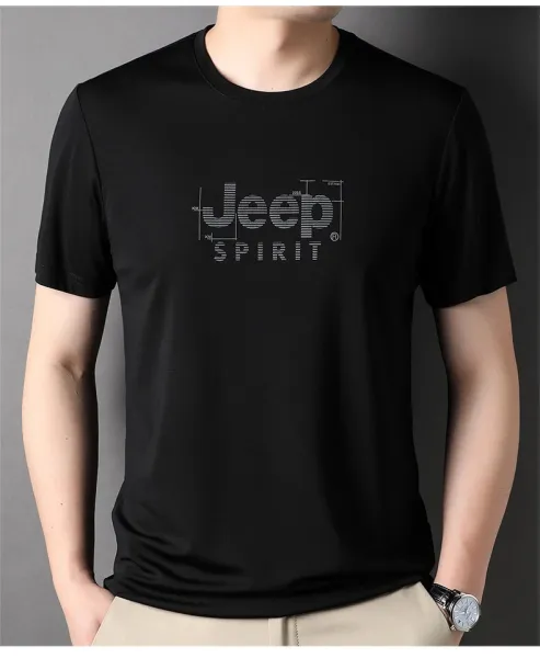 Design Jeep Spirit Graphic Print White T-Shirt T-Shirts - 11