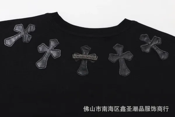 Chrome Hearts Cross Embroidered White T-Shirt - 49