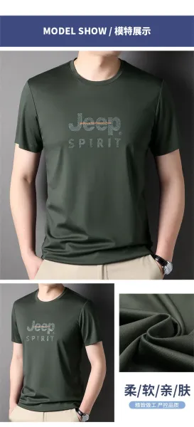 Design Jeep Spirit Graphic Print White T-Shirt T-Shirts - 21