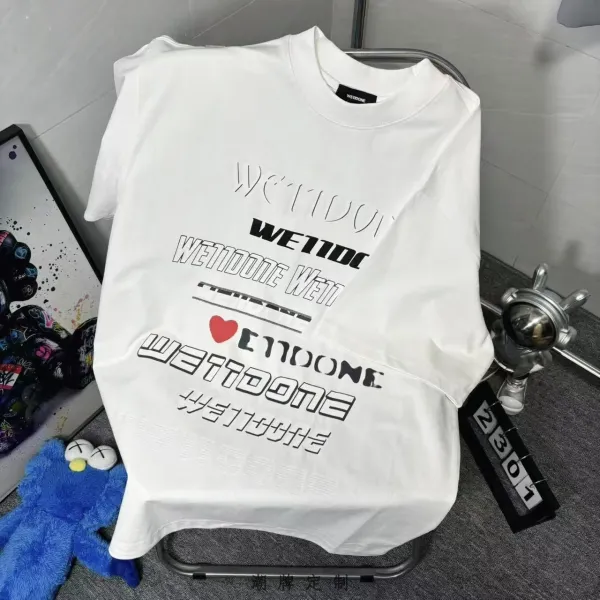 Design Wetoo Speed Graphic Print White T-Shirt T-Shirts - 47
